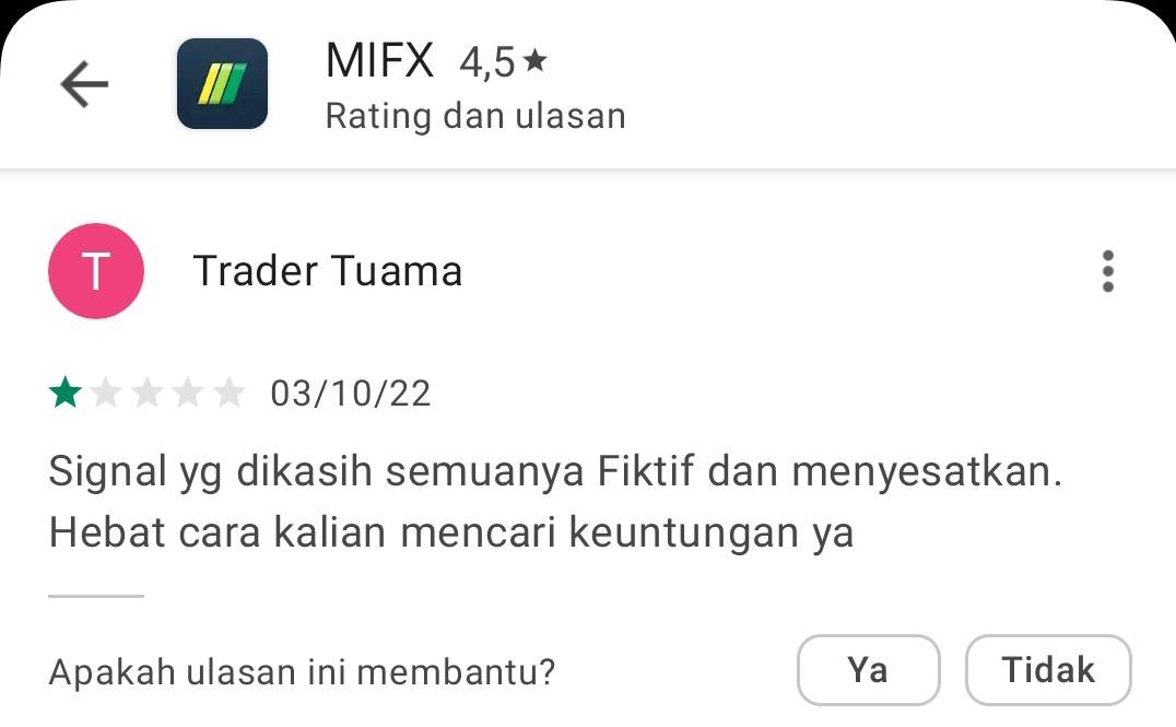 Referensi Signal di MIFX Fiktif?
