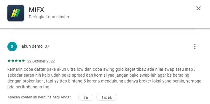 Biaya Tambahan Broker MIFX Membuat Nasabah Resah!