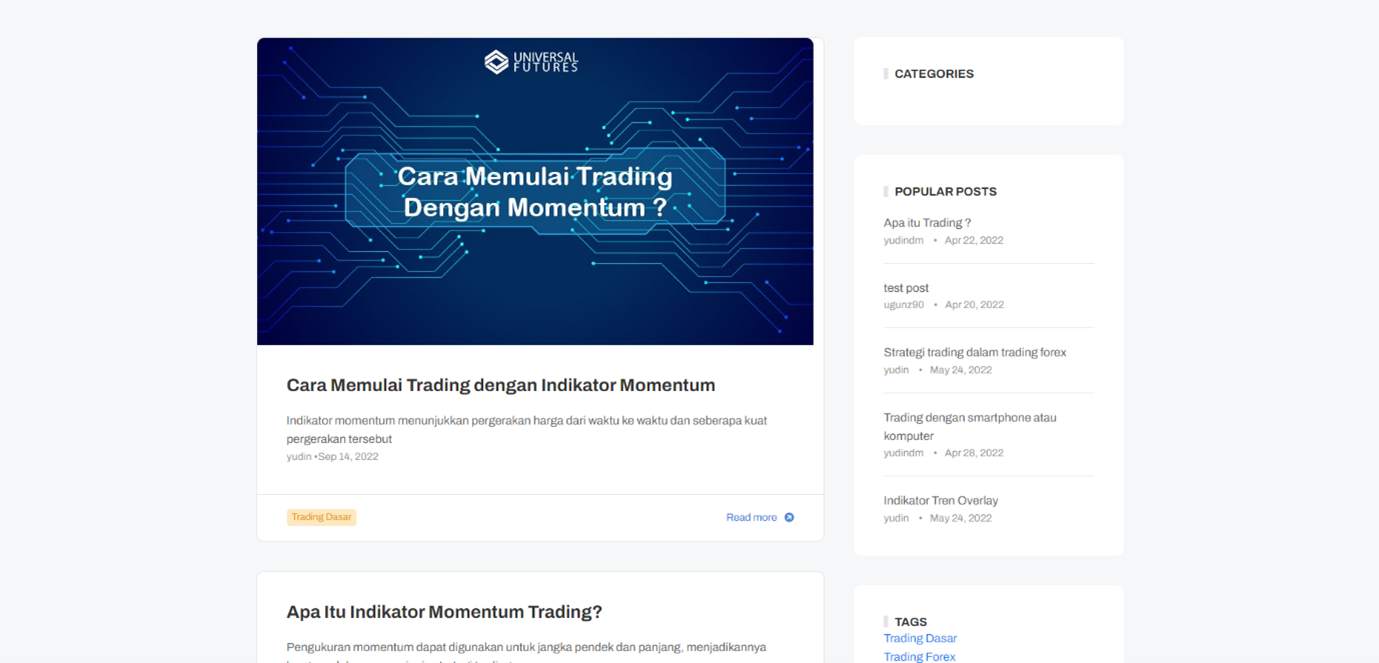 Ulasan Pialang Berjangka: Universal Futures, Broker Forex Terbaik di Indonesia