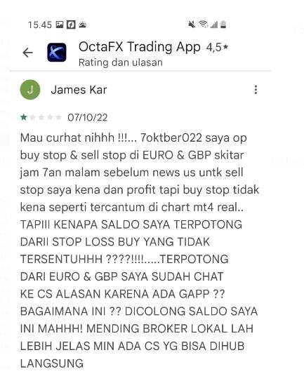 Terdapat Kecurangan Trading di OctaFX?