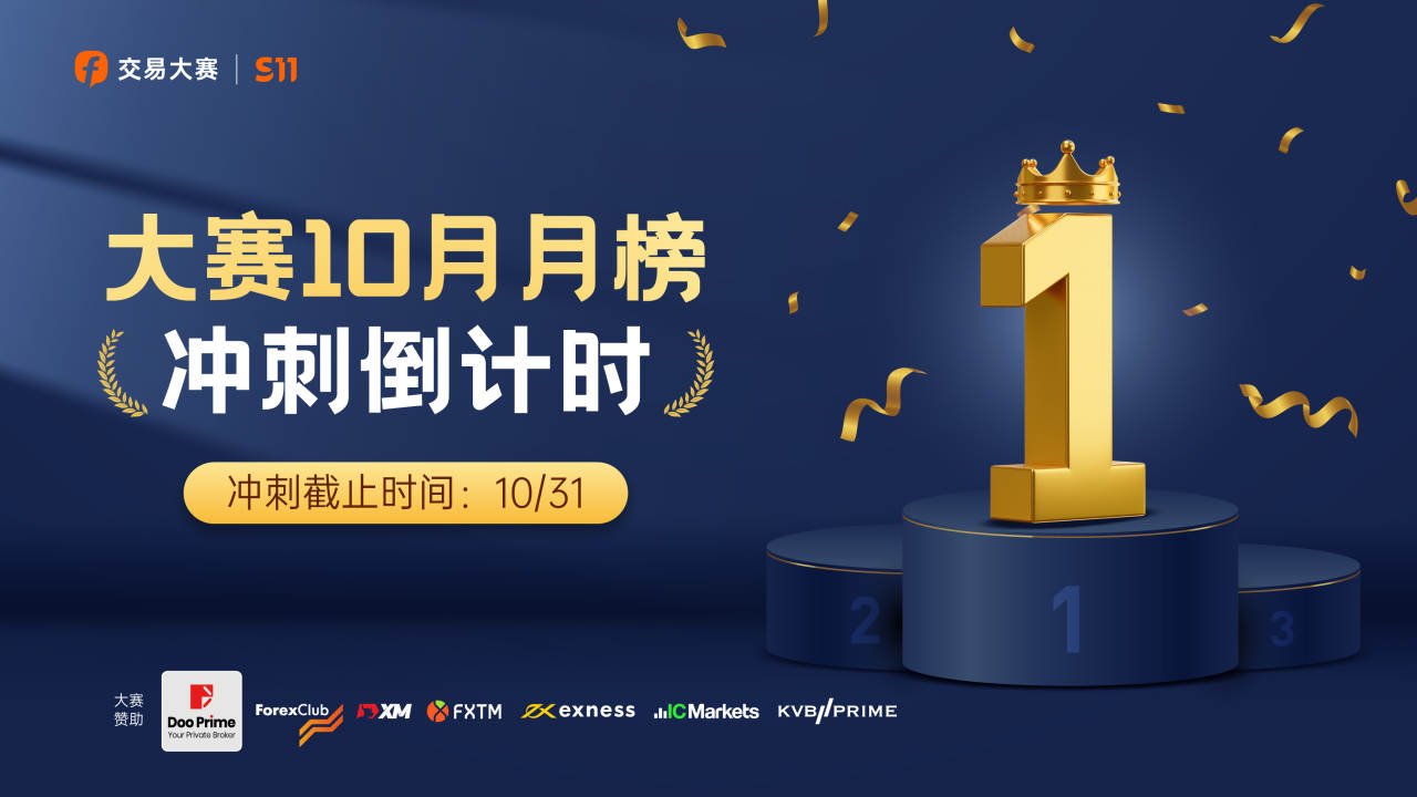 大赛新鲜报 | 7大赞助交易商10月月榜冲刺倒计时5天【内含惊喜彩蛋】