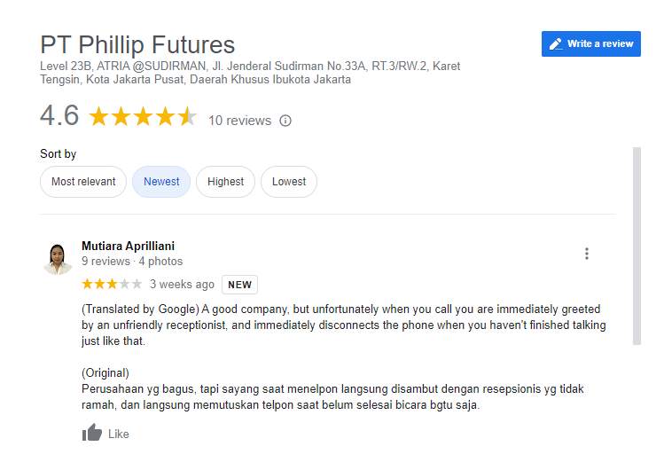 Philip Futures Mempunyai Layanan yang Sangat Buruk?!