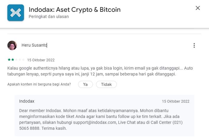 Lupa Password Google Authenticator, Tabungan Pengguna Platform Indodax Lenyap!