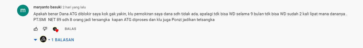 Dana Withdrawal Para Korban ATG Terblokir?