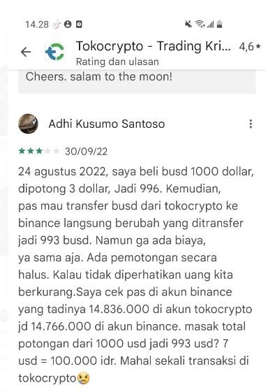 Transaksi di Tokocrypto Makin Hari Makin Mahal? 