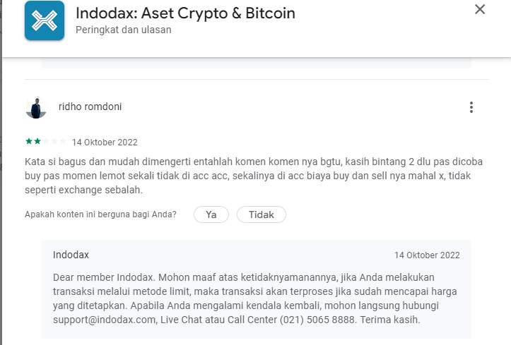 Seorang Pengguna Membandingkan Indodax dengan Platform Lainnya