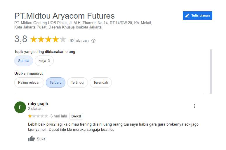 Nasabah Merugi Trading di Broker Midtou