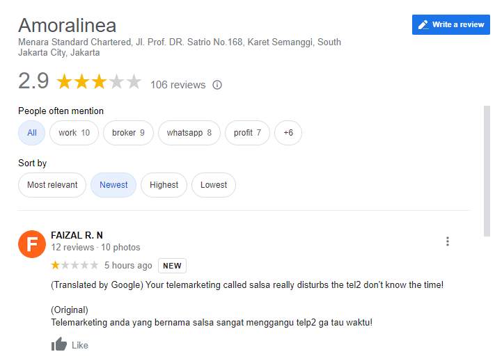 Telemarketing Cyber Futures Sangat Menganggu