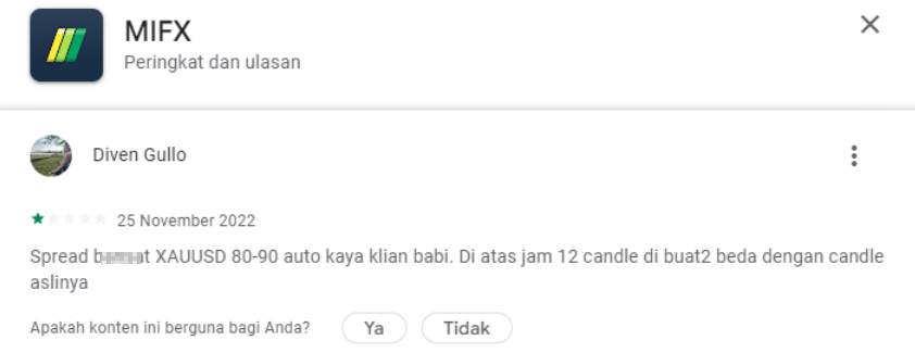Awas Merugi! Pergerakan Spread Broker MIFX Melebar Jauh