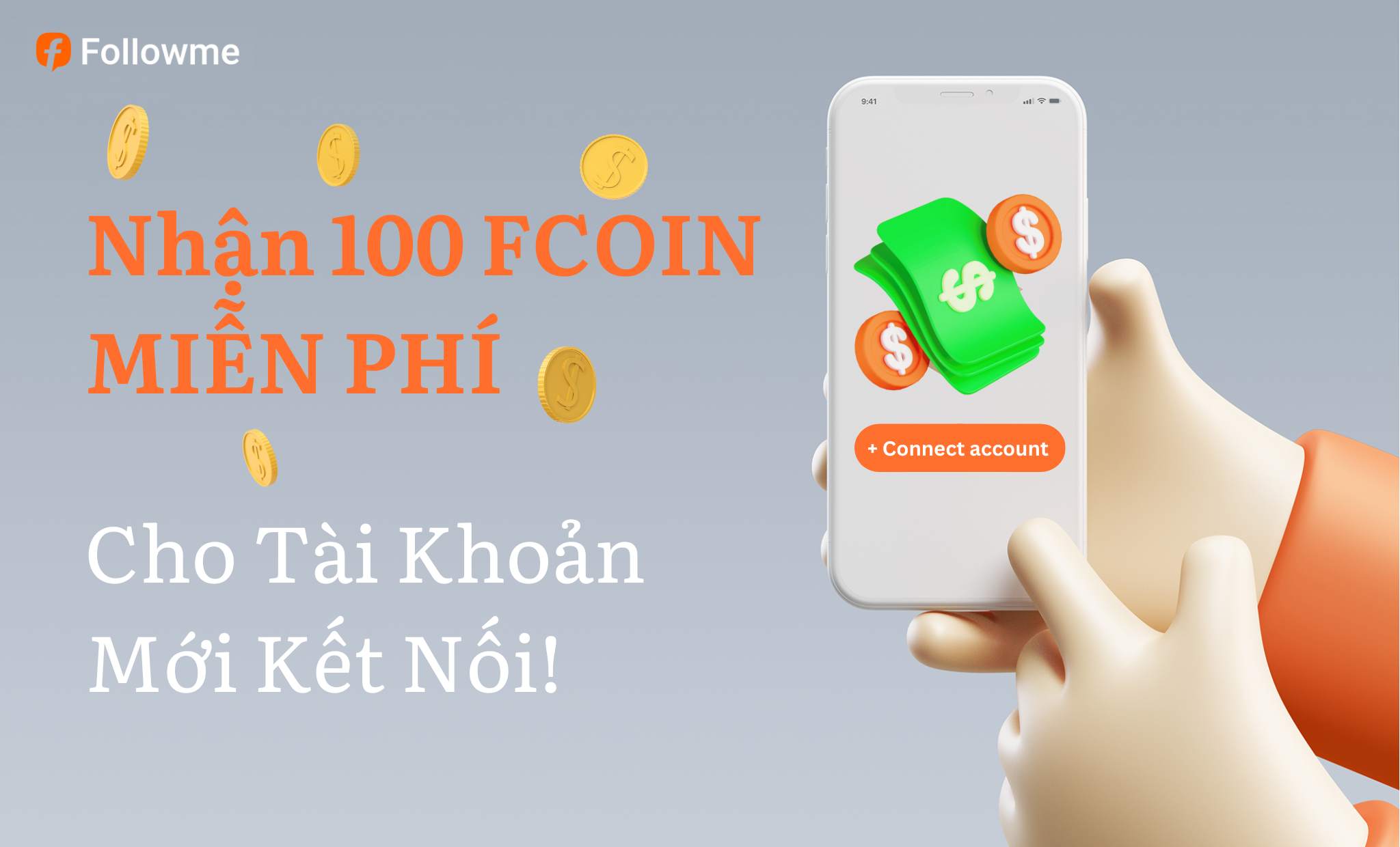 Nhận 100 FCOIN MIỄN PHÍ Cho Tài Khoản Mới Kết Nối!