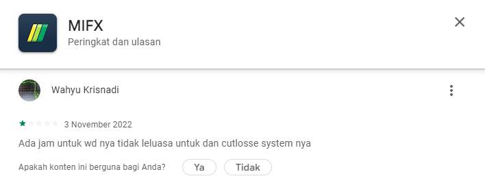 Tidak Leluasa Melakukan Penarikan Dana, Nasabah Broker MIFX Kecewa!
