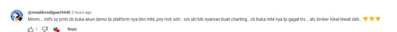 Nasabah Mengaku Tidak Nyaman dengan MIFX Mobile