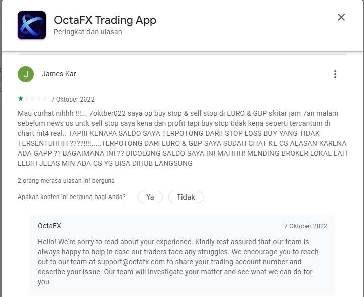 Diduga Membuat Nasabah Merugi, Apakah Broker OctaFx Scam?