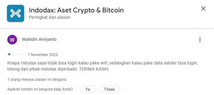 Konektivitas Platform Indodax Terbilang Kurang Memadai