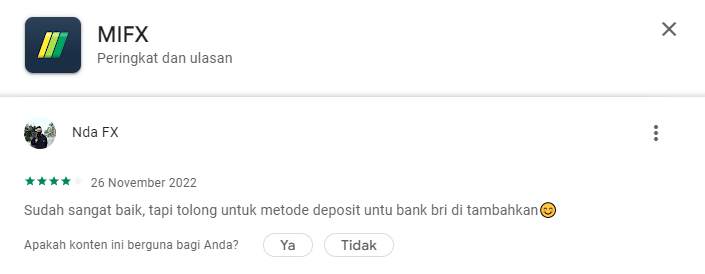 Layanan Deposit Terbatas, Nasabah Broker MIFX Kecewa!