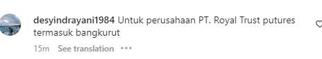 Benarkah PT Royal Trust Futures Bangkrut?