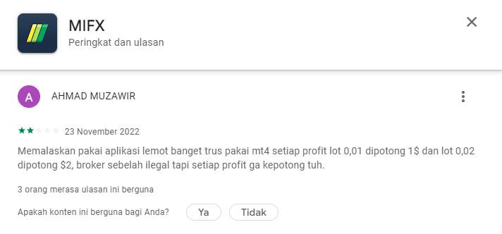 Potongan Biaya Trading di Broker MIFX Terbilang Mahal!