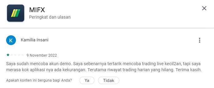 Mencurigakan! MIFX Sengaja Tidak Membuat Riwayat Trading