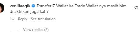 Hingga Sekarang Fitur Transfer dari Z Wallet ke Trade Wallet Belum Aktif, Ada Apa dengan Zipmex?