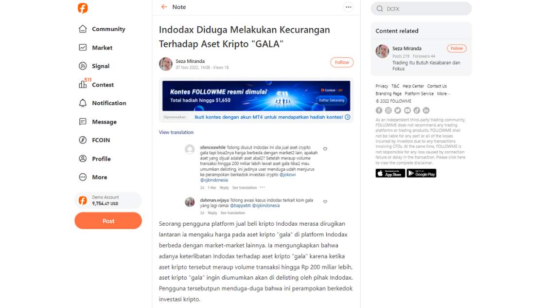 Koin GALA Kembali Normal, Ini Penjelasan Indodax!