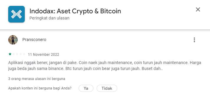Indodax Sengaja Melakukan Maintenance untuk Menahan Harga?