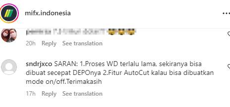 Nasabah MIFX Komplen Hal Ini