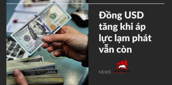 Đồng USD tăng khi áp lực lạm phát vẫn còn
