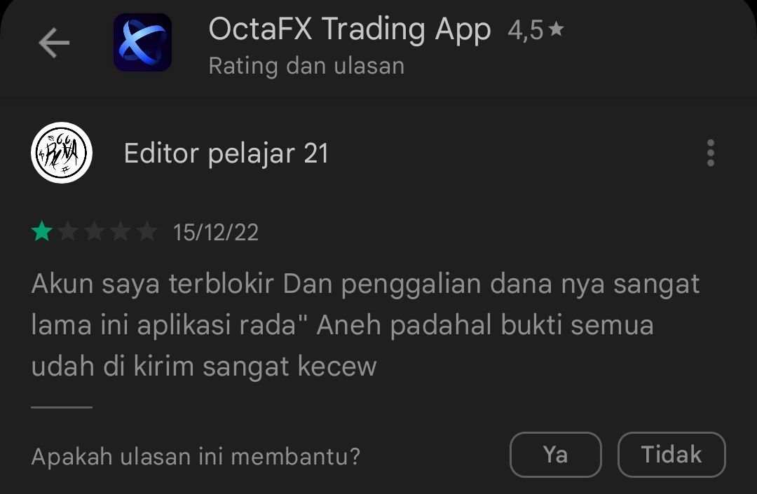 Akun Terblokir! Pengembalian Dana Nasabah Broker OctaFx Tersendat