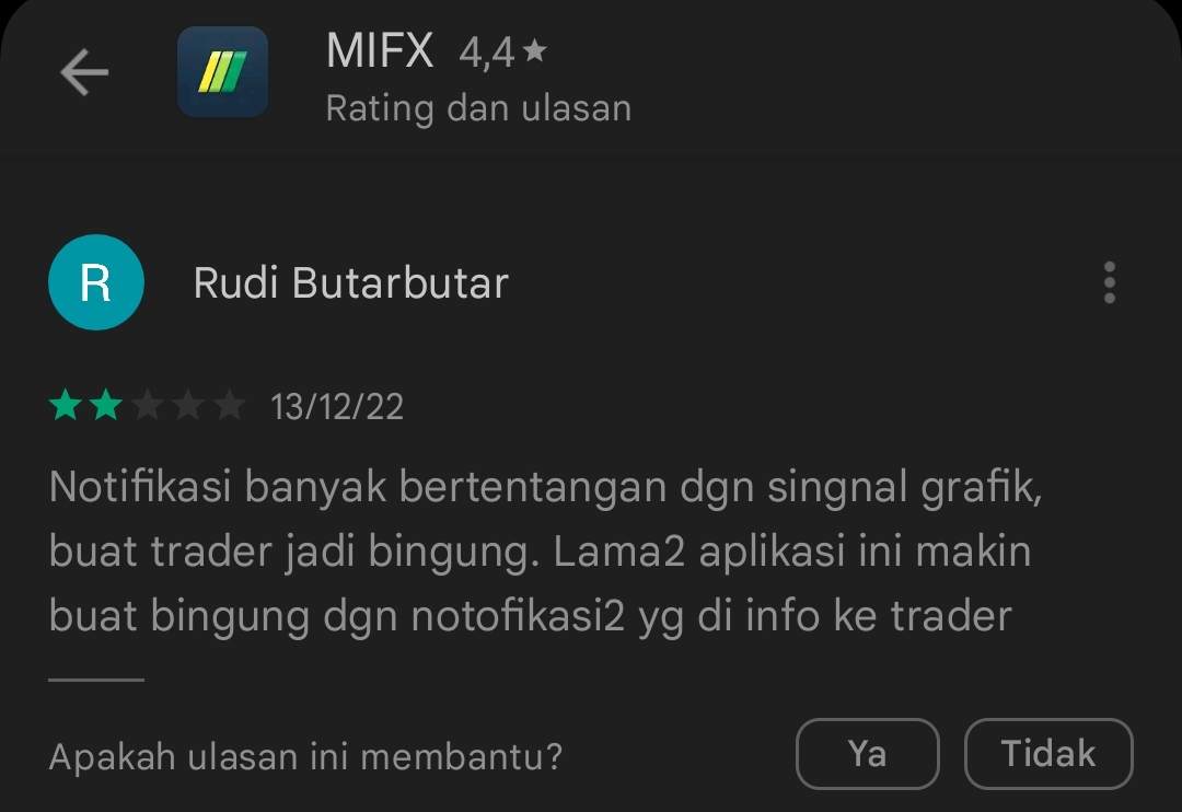 Referensi Signal Broker MIFX Menyesatkan?