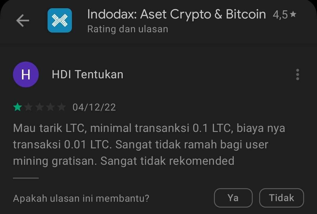 Biaya Transaksi Platform Indodax Terbilang Mahal