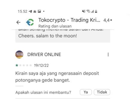 Gila Biaya Deposit di Tokocrypto Besar Banget!