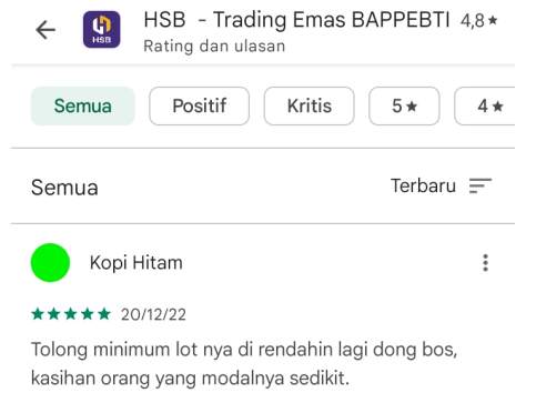 Kapan HSB Support Lot 0.01? 