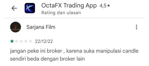 Broker OctaFx Diduga Memanipulasi Pergerakan Candle