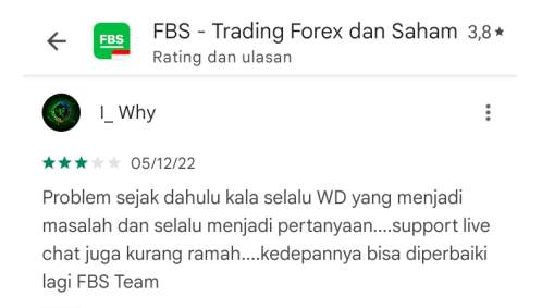 Layanan Withdraw Broker FBS Dinilai Sangat Buruk!