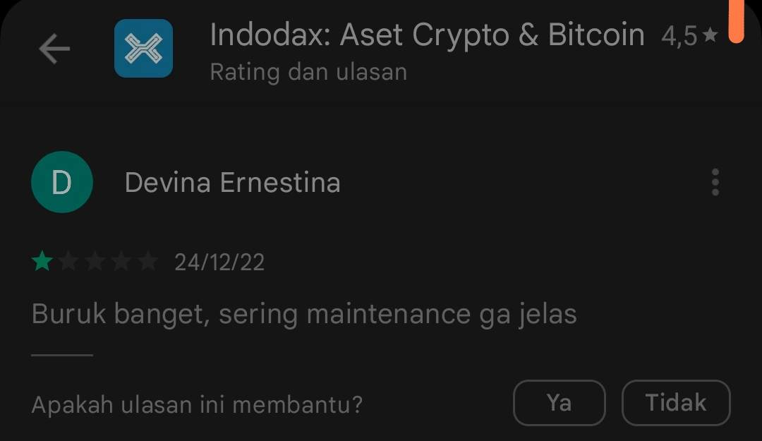 Maintenance Platform Indodax Dinilai Tidak Jelas!