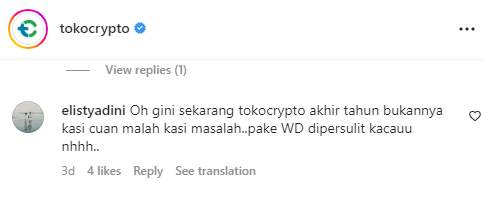 Sudah Mau Akhir Tahun, Tokocrypto Tidak Ada Perbaikan? 
