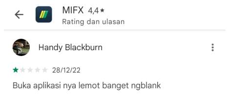 APP MIFX Terlalu Lemot 