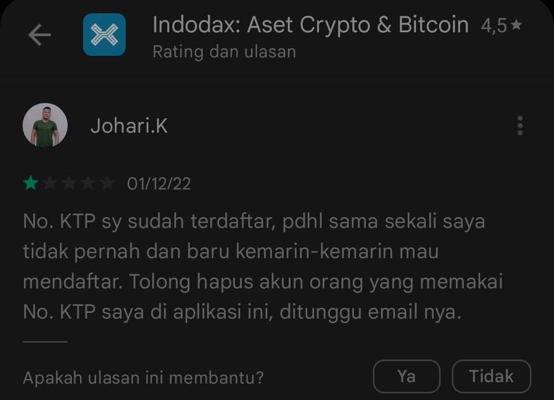 Kecewa Berat dengan Indodax, Ada Apa? 