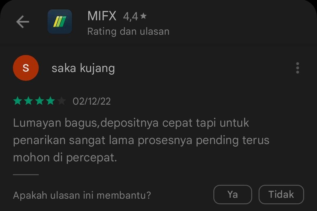 Proses Penarikan Dana Broker MIFX Terbilang Sangat Lama!