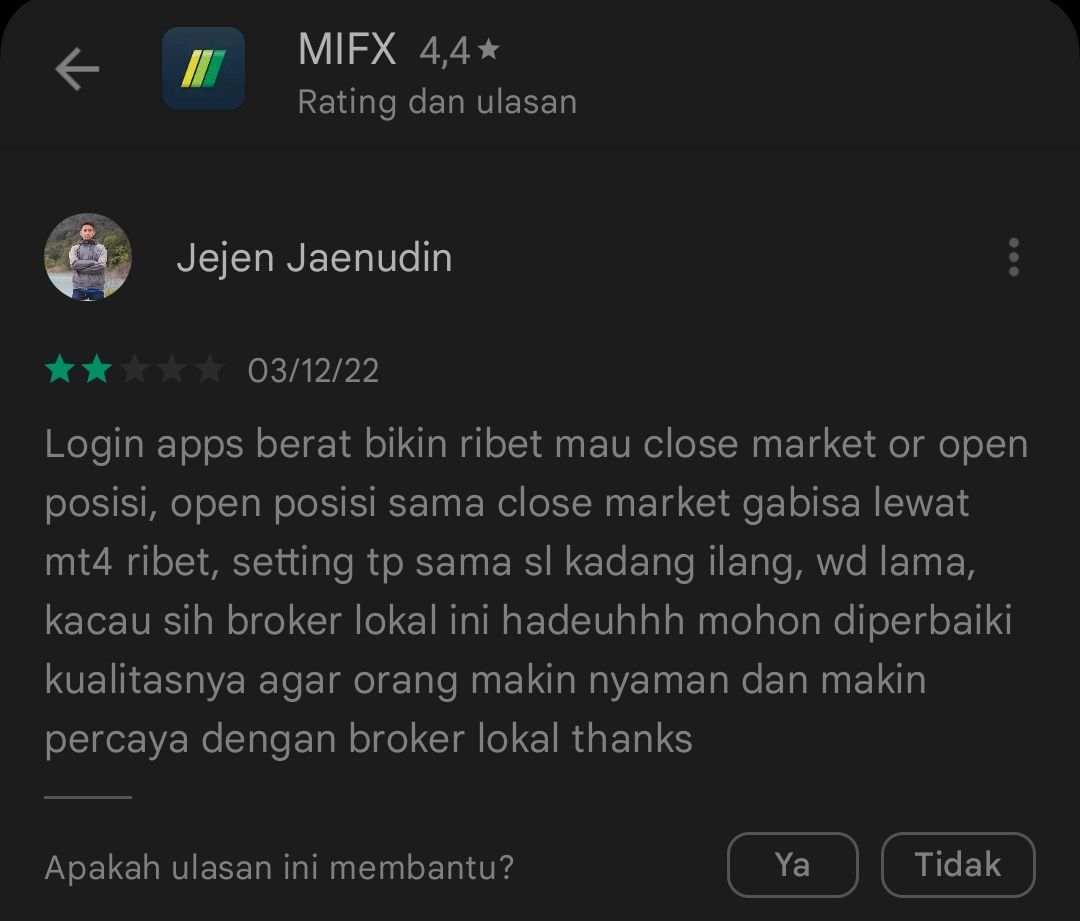 Pengguna Resah! Terhadap Aplikasi MIFX yang Terbilang Sangat Berat