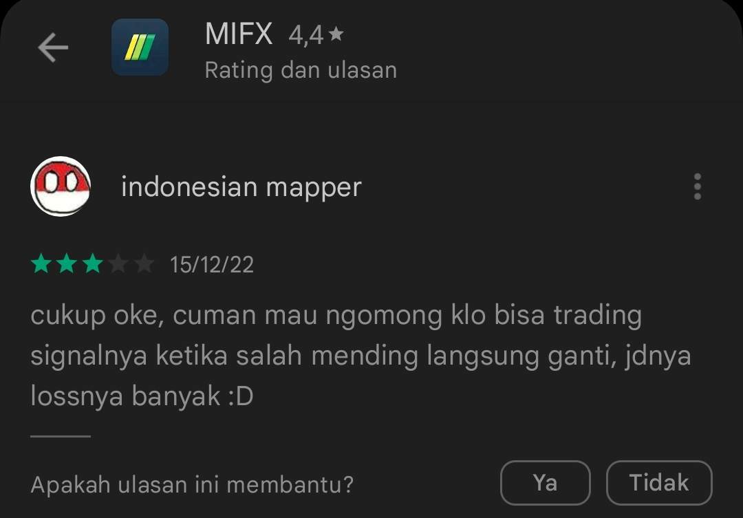 Fitur Signal Aplikasi MIFX Diduga Sering Membuat Nasabah Rugi