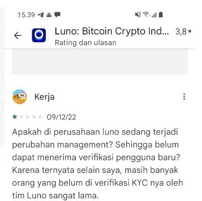Verifikasi KYC di Luno Sangat Lamban 