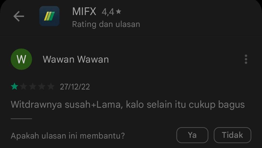 Lagi-lagi Layanan Penarikan Dana Broker MIFX Bikin Kesal!