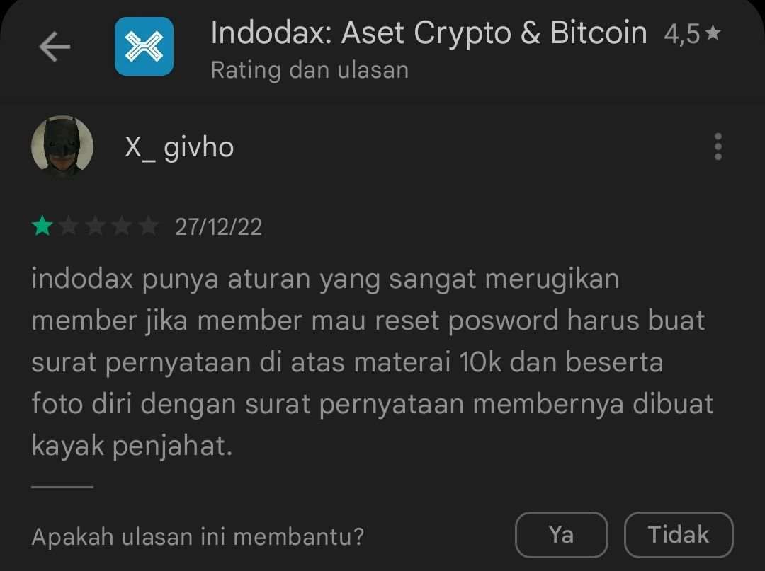 Pengguna Kecewa dengan Aturan Indodax yang Dinilai Merugikan!