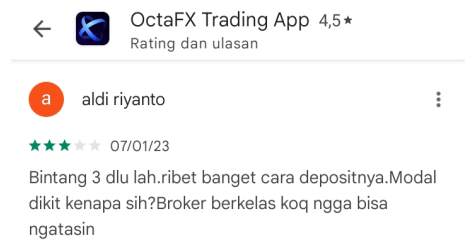 Proses Deposit di OctaFX Terlalu Ribet, Kok Gitu?