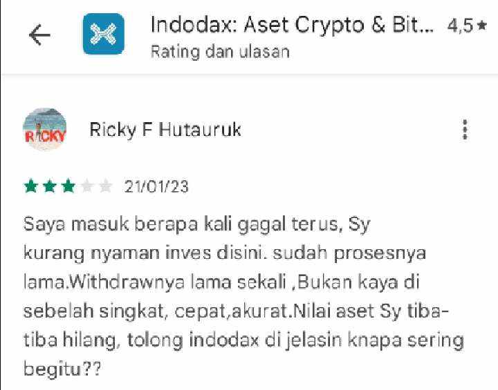 Kekurangan Platform Indodax Membuat Pengguna Tidak Nyaman