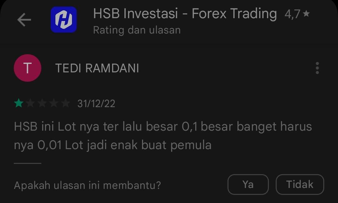 Minimal Lot Broker HSB Dinilai Sangat Besar
