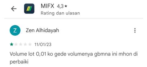 Loh Minimum Lot di MIFX Kembali ke 0.1? 