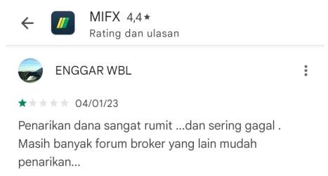 WD di Broker MIFX Selalu Dipersulit