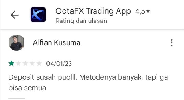 Semua Metode Deposit Broker OctaFx Diduga Tidak Bisa Digunakan
